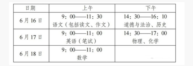 江苏中考时间2021具体时间 江苏2021年中考考试安排