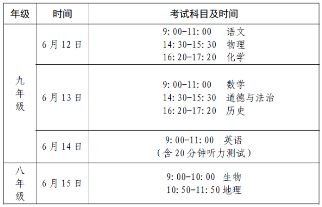 山东中考时间2021具体时间 山东2021年中考考试安排