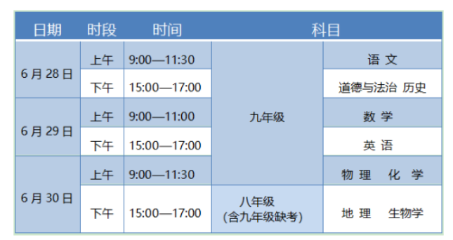 宁夏中考时间2021具体时间 宁夏2021年中考考试安排